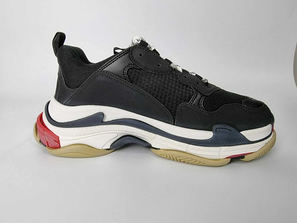 arrestordre Oh Normalisering Balenciaga Triple S Women&#039;s Black And Red Sneakers New | eBay