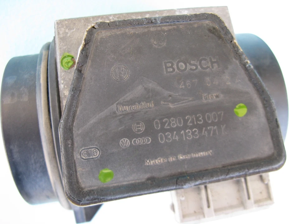 1995 95 AUDI S6 MAF ДАТЧИК МАССОВОГО РАСХОДА ВОЗДУХА Б/У OEM 0280213007 034133471K - Изображение 2 из 4
