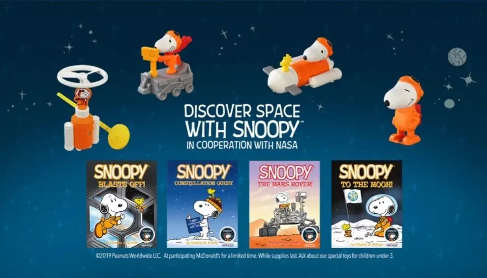 Snoopy nasa mcdonalds hotsell