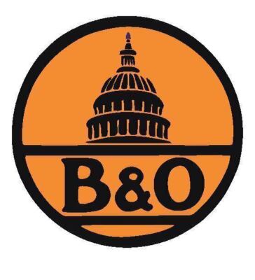 B & O Baltimore & Ohio Railroad Railway Train Sticker Decal