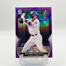 2023 Bowman Chrome Bladimir Restituyo 1st Purple Refractor /250 Rockies #BCP-234