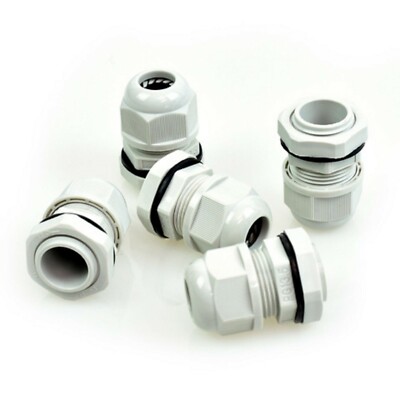 Five 1/0 AWG 18mm Waterproof Firewall Sheet metal Grommet Power Wire USA White