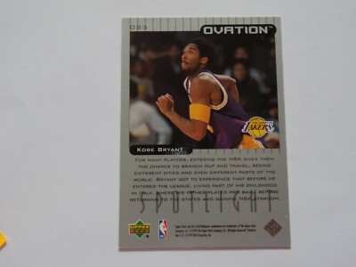 ＠NBA レトロ カード コンプリートセット (UD OVATION 98/99 Amazon.com: Kobe Bryant Los Angeles Lakers 1998-99 Upper
