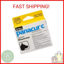 Panacur C Canine Dewormer (Fenbendazole), 1 Gram, Yellow, 3 Count (Pack of 1)