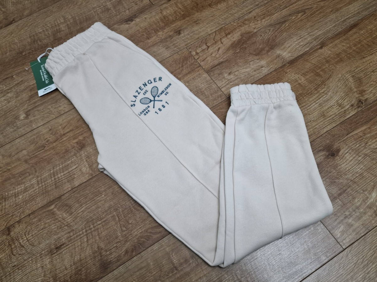 Slazenger London Wimbledon Ladies Cream Jogger Uk Size 16 Oversize