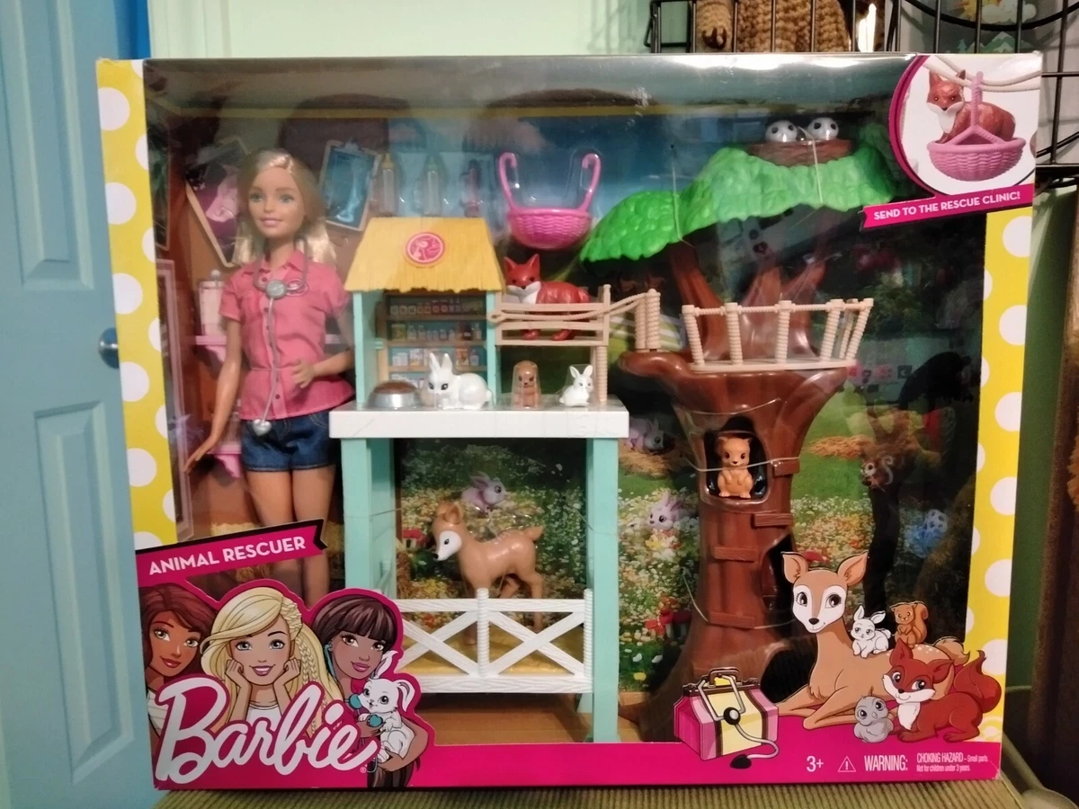 Barbie Animal Rescuer Doll and Playset (FCP78) for sale online