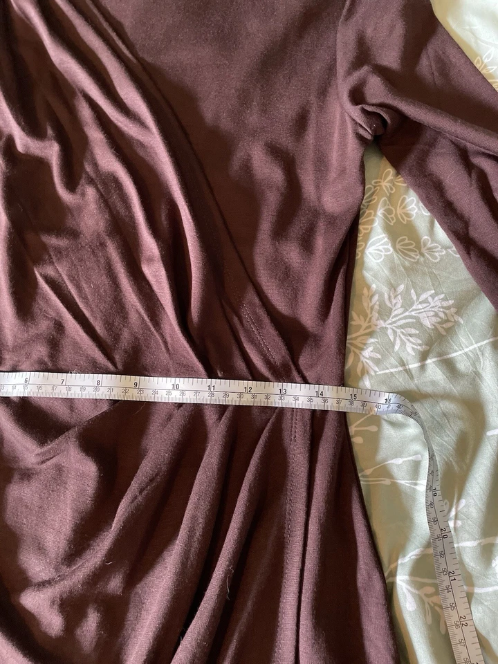 W11 8 By Walter Baker Dress Faux Wrap Women’s Medium Brown Career Business Dress - Image 3 of 4