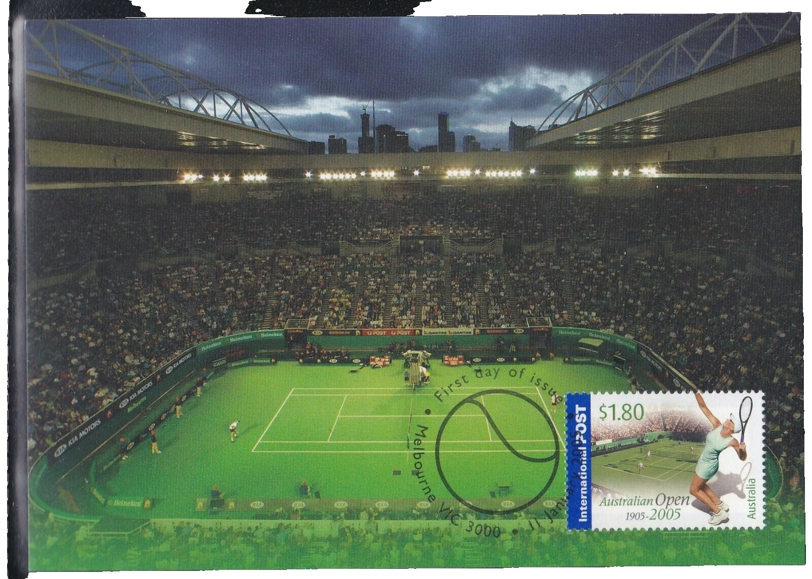 首日发行网球澳大利亚邮票