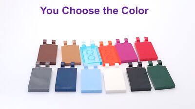 Lego 2x3 Tile with 2 Open ''O'' Clips You Choose the Color