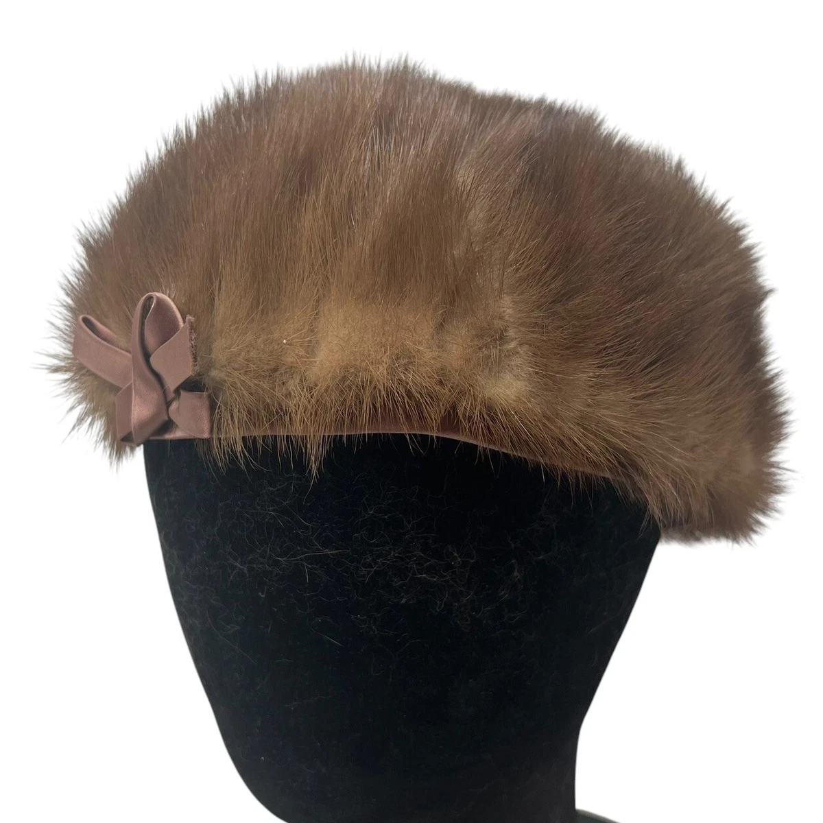 Fur Vintage Hats for Women 6 7/8 Size for sale | eBay