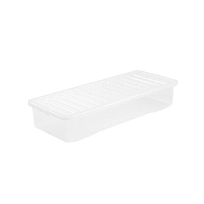 5x Wham 14050 Crystal Box mit clear Deckel, 55 Liter  (LxBxH) - 99 x 40 x 18cm