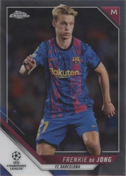 2021-22 Topps Chrome UCL Frenkie de Jong #93 - огромный выбор по