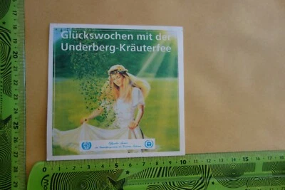 Alter Aufkleber Getränke Magenbitter Kräuterlikör UNDERBERG Kräuterfee - Bild 1 von 2