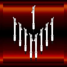 Chrome 5 Inch Valve Cover T Handle Set Of 8 Fits Small Block Chevy 327 350 383 