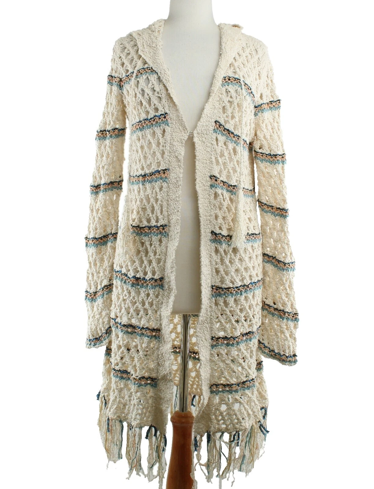 Free People Striped Cotton Cardigan Sweaters for Women