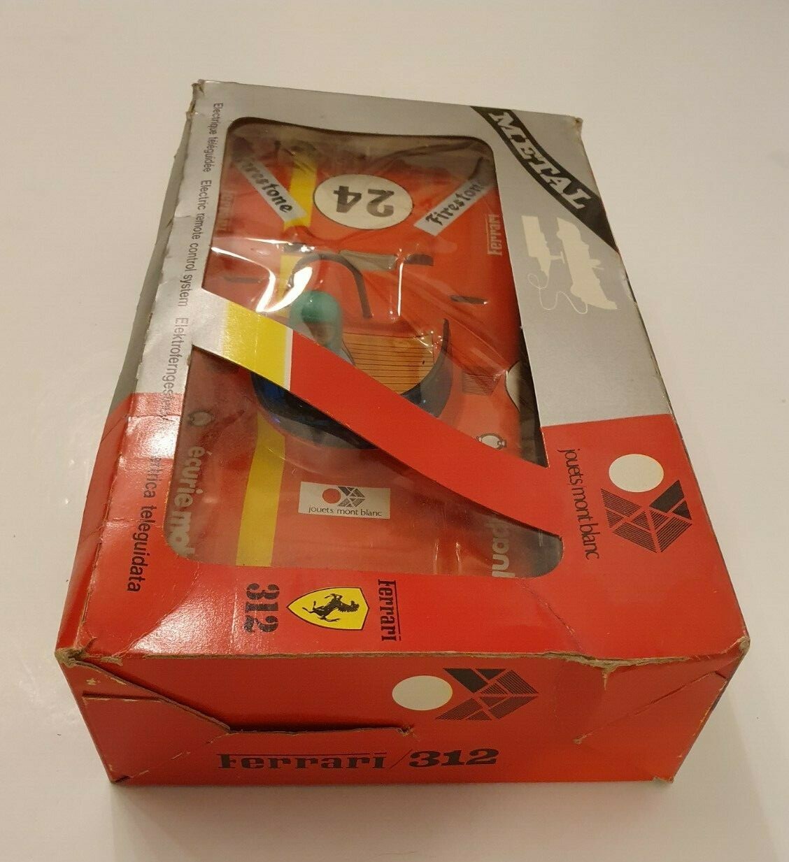JOUETS MONT BLANC FERRARI 312 ELECTRIQUE TELEGUIDE 356105 - BATTERY OPERATED Ograniczona sprzedaż, oryginalna