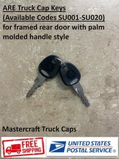 ARE Replacement Truck Cap keys (Available Codes SU001-SU020)