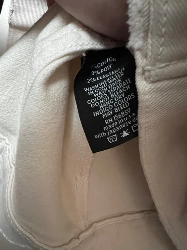Monfrere Dean Denim Jacket Dist Vin Blanc Cream Japanese Denim 909D24102 Mens image 6