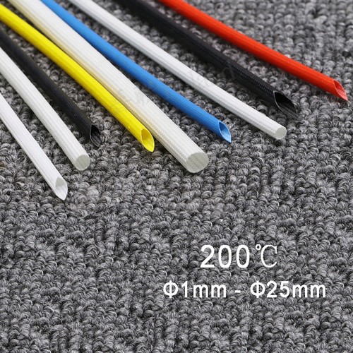 Φ1 mm ~ 25 mm Tubo Aislado de Silicio Fibra de Vidrio Trenzado Manga de Alta Temperatura - Imagen 3 de 7