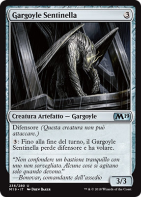 MTG 4x GARGOYLE SENTINEL EXC - GARGOYLE SENTINELLA - M19 - MAGIC