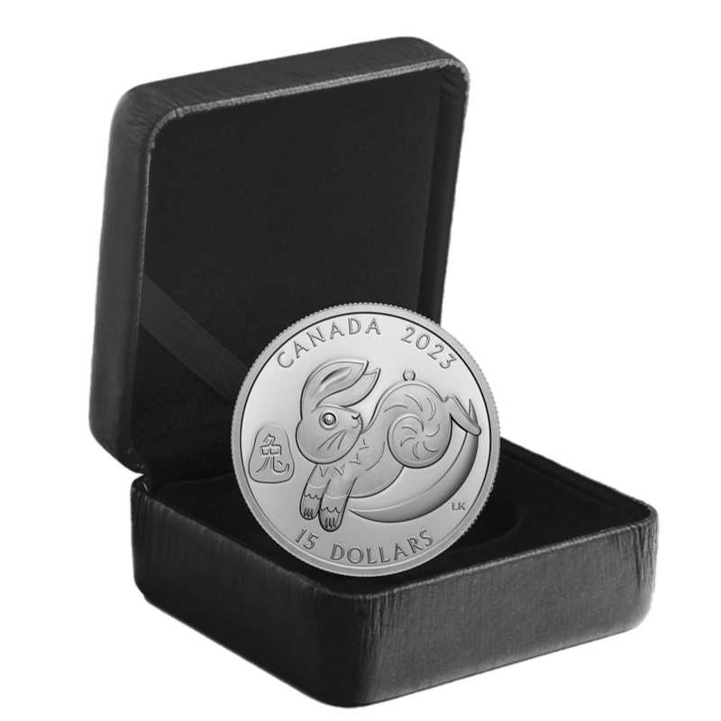 🇨🇦 2023 Canada $15 Dollars LUNAR YEAR THE RABBIT 1 Oz Pure