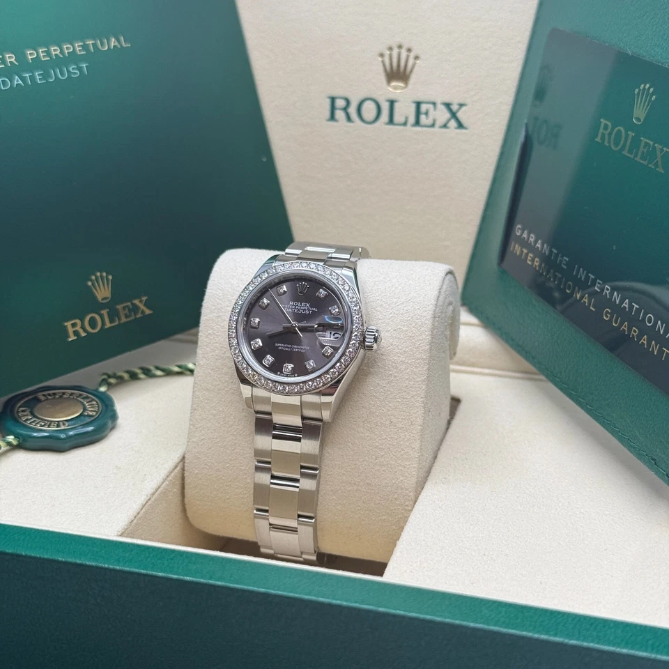 Rolex Lady-Datejust NUEVO 2025 Rodio Diamante Acero Inoxidable Diamante Oyster Foto 2 de 4