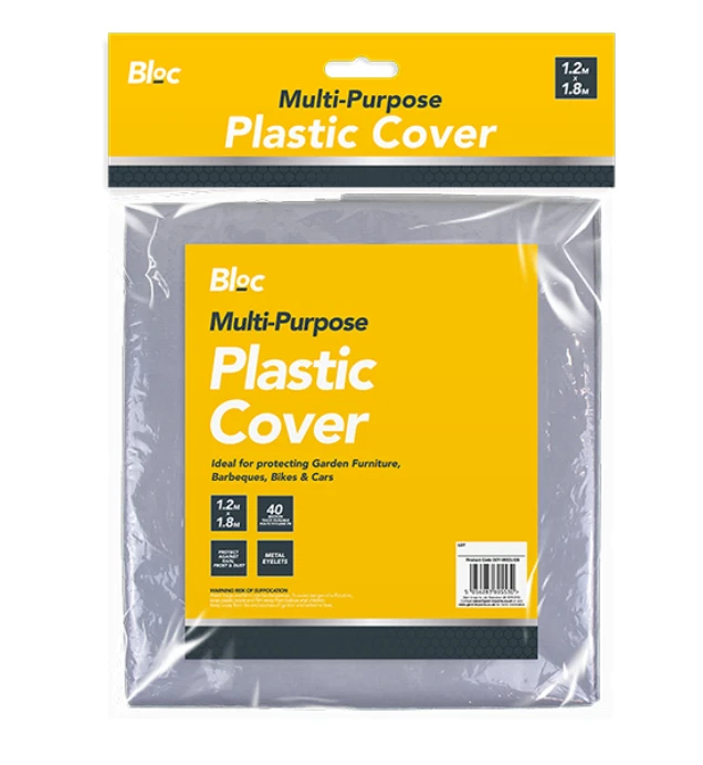 Multi Purpose Plastic Cover Eyelet Protect Garden Furniture chairs BBQ Bike car