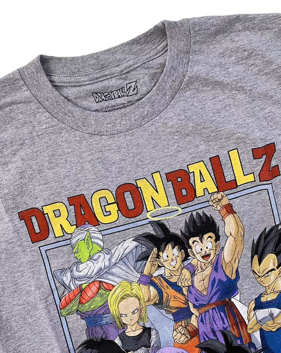  Dragon Ball Z Anime Cartoon Character Group Men's Short Sleeve  Graphic Tee Shirt : Clothing, Shoes & Jewelry