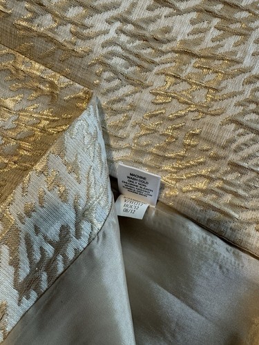 Banana Republic Gold und Elfenbein Metallic Cocktail Etuikleid Größe 6 - Bild 6 von 6