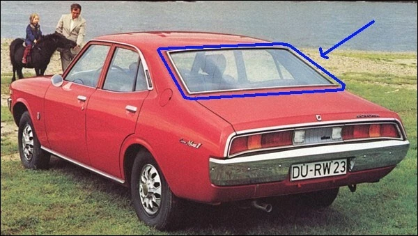 For TOYOTA CORONA MARK 2 II 2000 RX12 SEDAN REAR Windshield SEAL RUBBER - Image 2 of 4