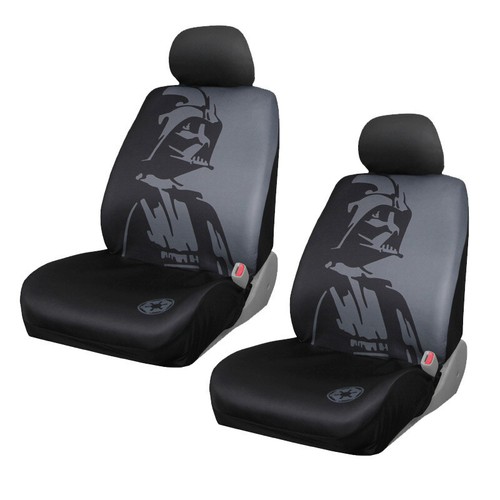 New 10pc STAR WARS Darth Vader Car Floor Mats Seat Covers & Steering Wheel Cover - Picture 5 of 8