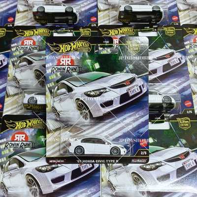 Hot Wheels Car Culture RONIN RUN II '07 Honda Civic Type R set 1
