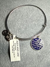 Alex and Ani Harry Potter Help At Hogwarts Silver Bangle Bracelet