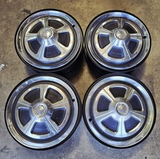 1968-69 Oe Amc Amx Javelin 14x5.5 Stock Steel Wheels 5x4.5 Whubcaps K-1-9 Jk