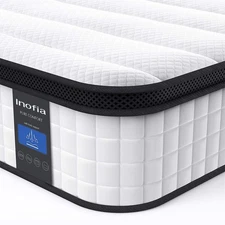 Twin XL Mattress, 10 Inch Hybrid Innerspring Single Mattress Cool Bed, Breath...