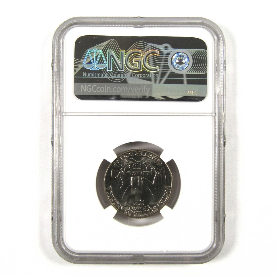 1986 D Washington Quarter MS 66 NGC Clad 25c Uncirculated SKU:I9505 - Image 2 of 4