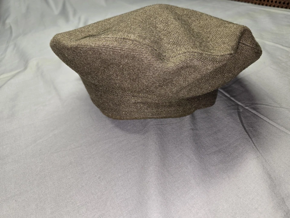 Gorra de colección Buffalo Balmoral ajustada para hombre 6 7/8 lana caqui militar años 60 Foto 4 de 4