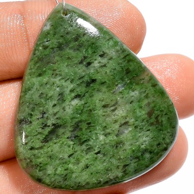 Natural Ruby Zoisite Pear Shape Cabochon Drilled Gemstone 58 Ct 36X32X5mm A23772