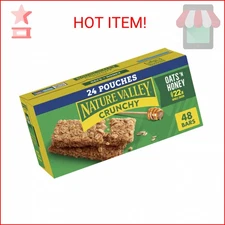 Nature Valley Crunchy Granola Bars, Oats 'n Honey, 48 Bars, 35.76 OZ (24 Pouches