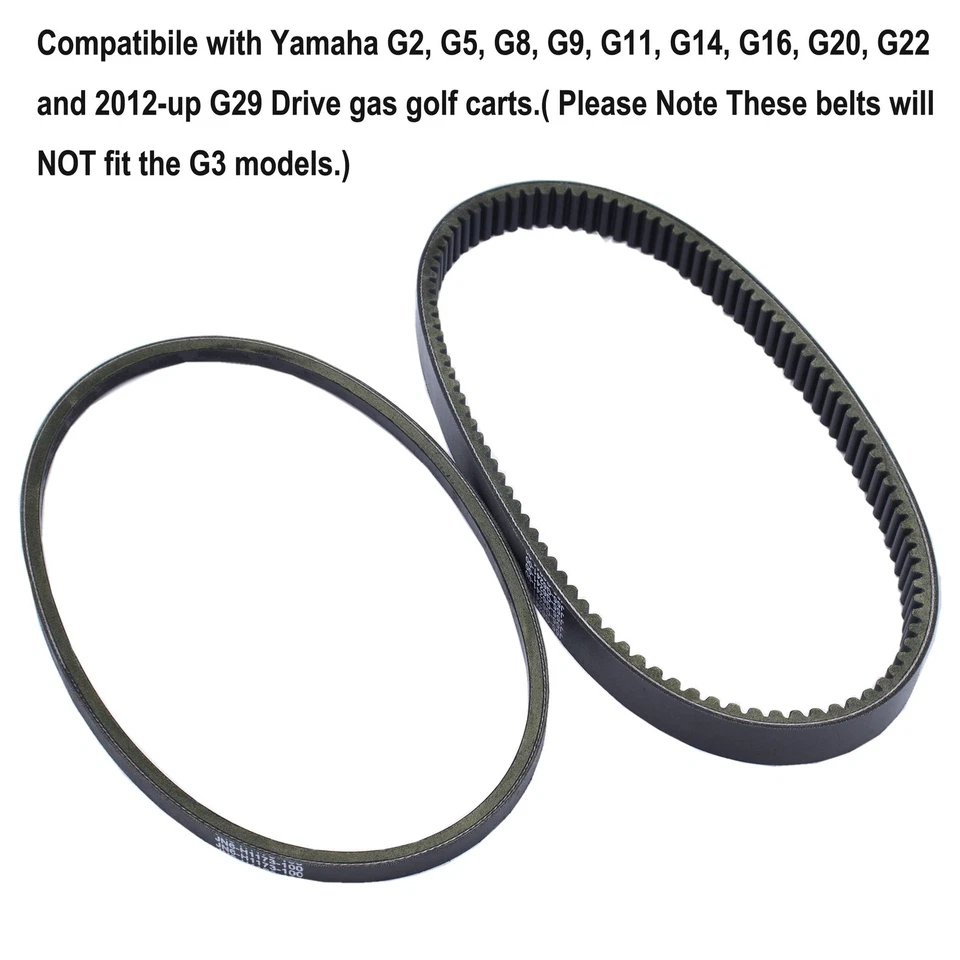 Reemplazo de correa de generador de accionamiento y arranque para carro de golf para Yamaha G2, G5, G8, G... Foto 3 de 4