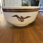 Pyrex USA Federal Eagle Gold Band 3 QT Mixing Bowl 479-B Mid-Century
