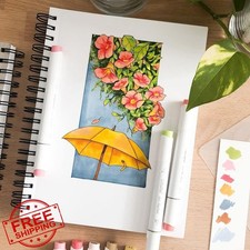 Ohuhu Alcohol Markers 48 Colors Brush Fine Tip Art Sketch Coloring