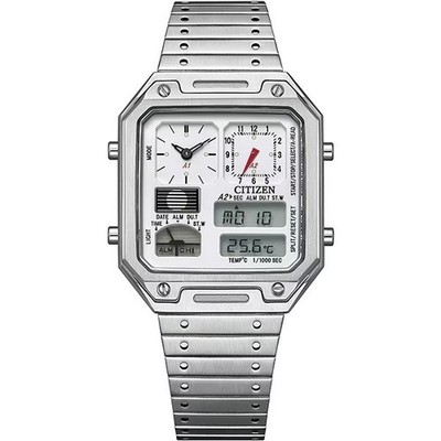 Citizen JG2120-65A Thermo Sensor Ana Digi Silver Men's Watch Japan