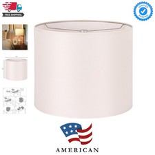 Assembly Required Lampshade, Beige 16"x16"x12" Shade for Table Lamp, Bedside ...