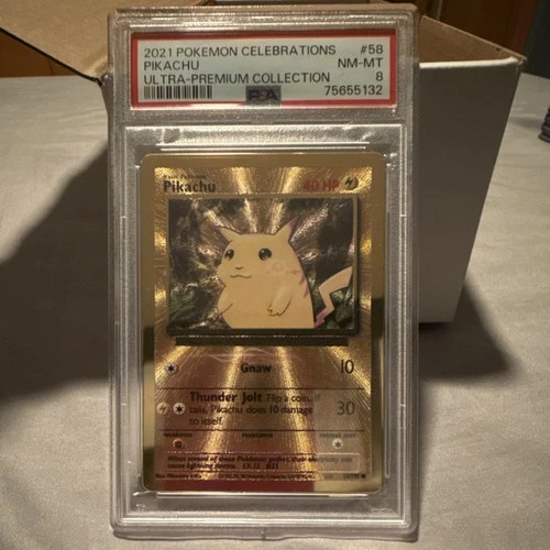 Pokémon Pikachu Promo Foil 58 Celebrations Ultra-Premium Collection PSA 8 2021