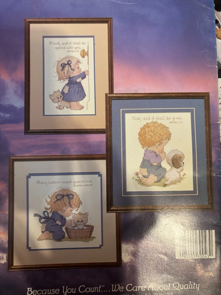 Cross Stitch Pattern Lot Religious Theme Leisure Arts Jeremiah Junction Hollie - Image 3 of 4