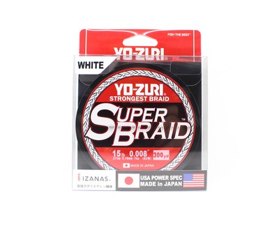 Yo Zuri Duel P.E Linie Super Braid 300YDS 15Lbs 0.19mm White R1265-W 1893