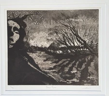 Matthew Smith of Quincy Pond “Saco River” Intaglio Etching, Signed Numbered