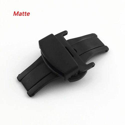 Stainless Steel Butterfly Buckle Polished Matte Button Watch Band 16mm 20mm 22mm - Picture 28 of 30