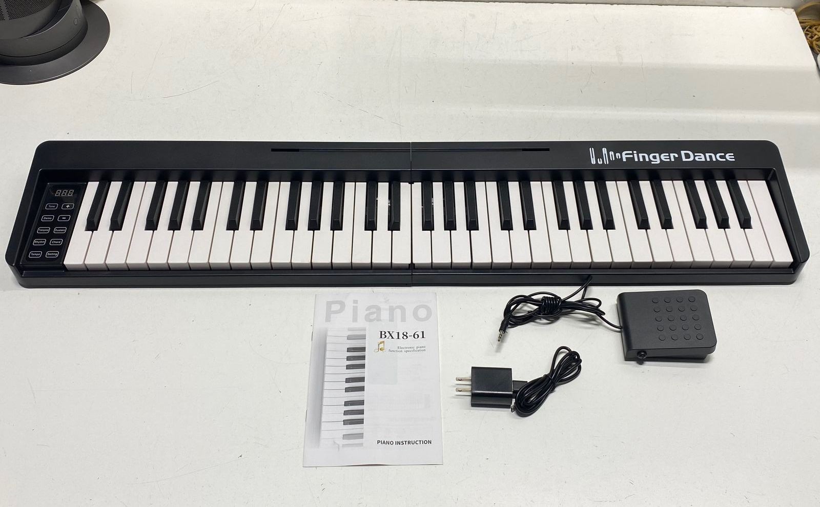 Finger Dance BX18-61 Folding 61-Key Digital Piano Portable Keyboard & Pedal